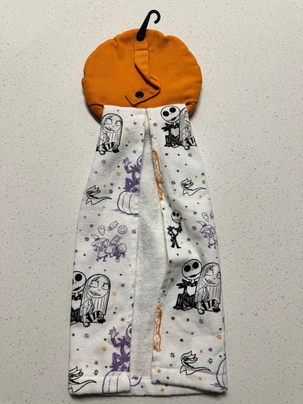 Disney Nightmare Before Christmas Jack & Sally Hanging Kitchen Towel NWT